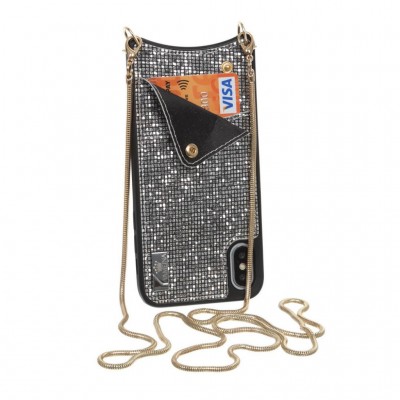 Чехол Glitter Wallet Apple iPhone Xs Max Silver (703624) (703624) BeCover