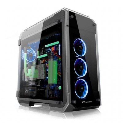 Корпус ThermalTake View 71 TG Black (CA-1I7-00F1WN-00) ; Класс корпуса - Геймерские, типоразмер - Full Tower, поддерживаемые материнские платы - ATX, 