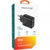 Зарядний пристрій Grand-X (CH-650) Fast Charge 3-в-1  QC3.0, FCP, AFC, (1хUSB, 18W) Black