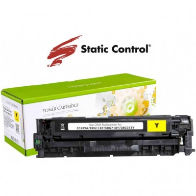 Картридж HP CLJ CC532A (304A) 2.8k yellow (002-01-RC532A) Static Control