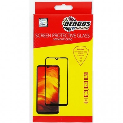 Скло захисне  DENGOS Full Glue iPhone XS Max (TGFG-35) (TGFG-35)