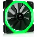 Кулер для корпуса Vinga LED fan-01 green ; Количество вентиляторов - 1, диаметр вентиляторов - 120 мм, тип подшипника - HDB (гидродинамический), макси