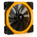 Кулер для корпуса Vinga LED fan-02 orange ; Количество вентиляторов - 1, диаметр вентиляторов - 120 мм, тип подшипника - HDB (гидродинамический), макс