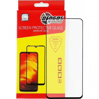 Скло захисне  DENGOS Full Glue OPPO A53, black frame (TGFG-143)