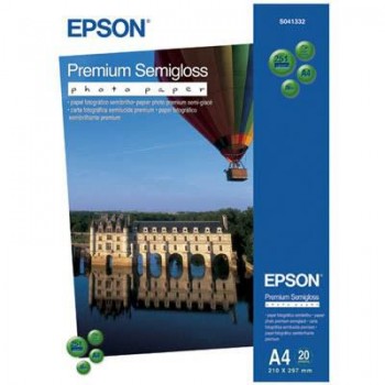 бумага Epson A4 250g Premium Semigloss Photo Paper, 20л.
