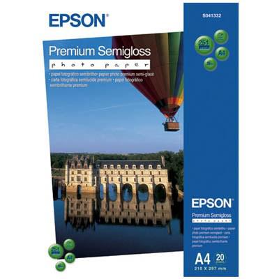 бумага Epson A4 250g Premium Semigloss Photo Paper, 20л.