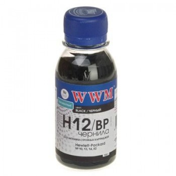 Чернила HP  WWM №10/ 13/ 14/ 82 (Black Pigment) (H12/ BP-2) 100 г H12/BP2