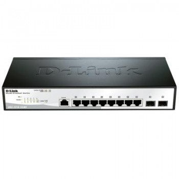 Комутатор D-Link DGS-1210-10/ME (8* 1Gbit, 2*SFP, Smart)