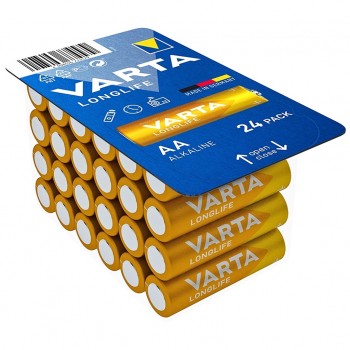 Батарейка VARTA LONGLIFE AA BOX 24 ALKALINE 04106301124