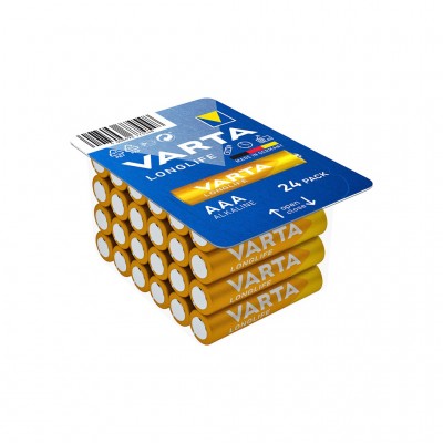 Батарейка VARTA LONGLIFE AAA BOX 24 ALKALINE 04103301124