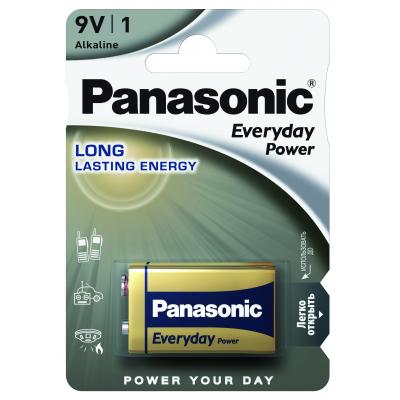 Батарейка Panasonic EVERYDAY POWER 6LR61 BLI 1 ALKALINE