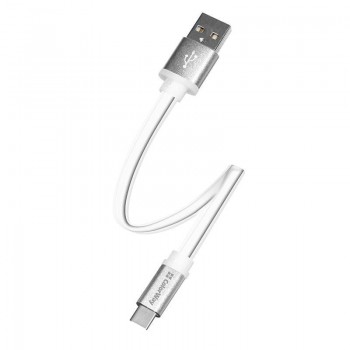 Кабель USB - Type-C 0.25m white ColorWay (CW-CBUC001-WH)