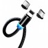 Кабель USB 2.0 AM to Lightning + Micro 5P + Type-C Magnet ColorWay (CW-CBUU020-BK)