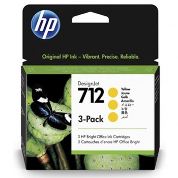 Картридж DJ No.712 DesignJet Т230/Т630 Yellow 3-Pack 29-ml (3ED79A) HP