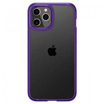 Чехол iPhone 12 Crystal Hybrid, Hydrangea Purple (ACS01478) Spigen
