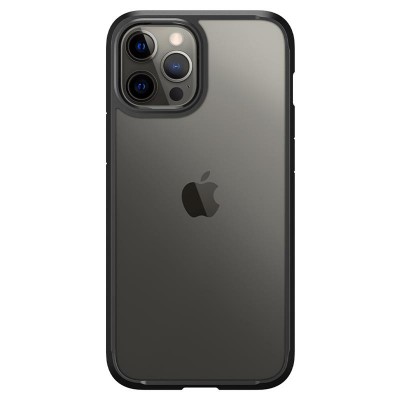 Чехол iPhone 12 Crystal Hybrid, Matte Black (ACS01477) Spigen