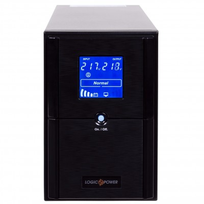 ДБЖ LogicPower LPM-UL1550VA, Lin.int., AVR, 3 x евро, USB, LCD, металл