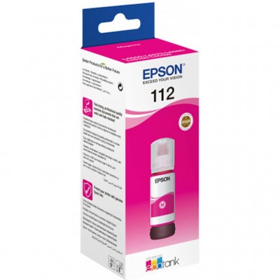 Чорнило 112 EcoTank Pigment Magent ink (C13T06C34A) Epson