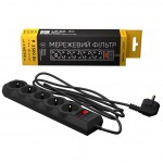 Фільтр живлення  3 m  Logicpower LP-X5 5 розеток, Premium Black (LP9584)