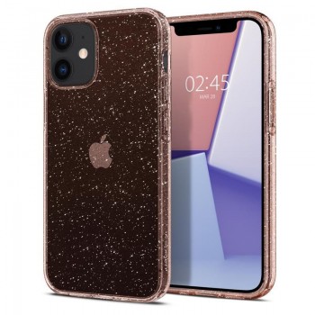 Чехол iPhone 12 mini Liquid Crystal Glitter, Rose Quartz (ACS01742) Spigen