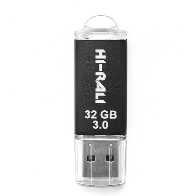 USB флеш 3.0 32GB Hi-Rali Rocket Series Black (HI-32GB3VCBK)