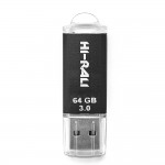 USB флеш 3.0 64GB Hi-Rali Rocket Series Black (HI-64GB3VCBK)