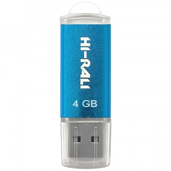 USB флеш 4GB Hi-Rali Rocket Series Blue (HI-4GBVCBL)