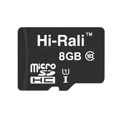 Карта пам'яті MicroSDHC 8GB UHS-I Class 10 Hi-Rali (HI-8GBSD10U1-00)