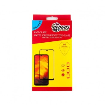 Скло захисне  DENGOS Full Glue Matte OPPO A12, black frame (TGFG-MATT-33)