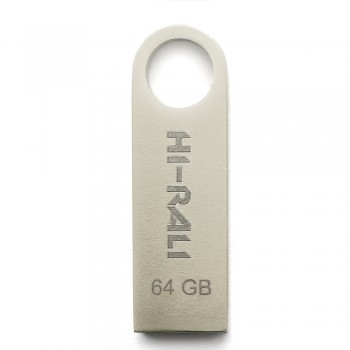 USB флеш 64GB Hi-Rali Shuttle Series Silver (HI-64GBSHSL)