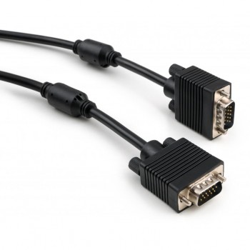 Кабель VGA  10.0m Vinga ferrits 10.0m (VCPVGAF10BK)