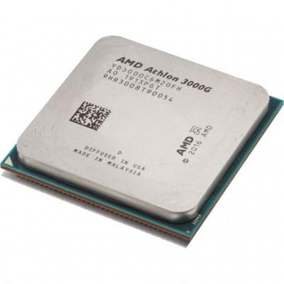 Процесор AMD Athlon ™ 3000G (YD3000C6M2OFH) 2 ядра 4 потоки Radeon Vega 3 	L3: 4MB Tray