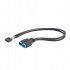 Кабель Cablexpert (CC-U3U2-01) USB2.0 - USB3.0, внутренний, черный, 0.3м