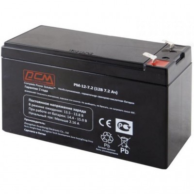 Батарея для ДБЖ PowerCom 12В 7.2 Ач (PM-12-7.2)