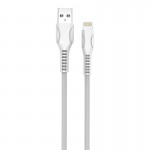 Кабель ColorWay USB-Lightning (line-drawing), 2.4А, 1м, White (CW-CBUL027-WH)