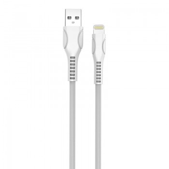Кабель ColorWay USB-Lightning (line-drawing), 2.4А, 1м, White (CW-CBUL027-WH)