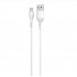 Кабель USB 1.0m  Grand-X USB - Lightning, Cu, 2.1А, White (PL01W)