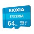 Карта пам'яті MicroSDXC 64GB UHS-I Class 10 Kioxia Exceria R100MB/s (LMEX1L064GG2) + SD-адаптер