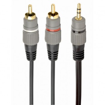 Кабель Jack 3.5mm папа/ 2RCA  папа 1.5m Cablexpert (CCA-352-1.5M) Jack 3.5 mm, RCA x 2, 1.5 м