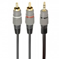 Кабель Jack 3.5mm папа/ 2RCA  папа 5.0m Cablexpert (CCA-352-5M) Jack 3.5 mm, RCA x 2, 5 м