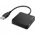 USB-хаб HAMA 4 Ports USB 2.0 Black (00200121)