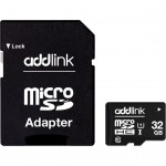 Карта пам'яті Micro-SD 32GB microSDHC class 10 UHS-I U1 AddLink (ad32GBMSH310A)