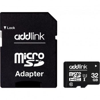 Карта пам'яті Micro-SD 32GB microSDHC class 10 UHS-I U1 AddLink (ad32GBMSH310A)