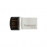 Накопичувач 128GB JetFlash 890 Silver USB 3.1/Type-C Transcend (TS128GJF890S)