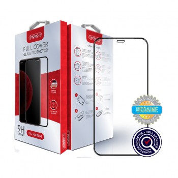 Чохол Full Glue Apple iPhone 12 (black) (1283126506406) Intaleo