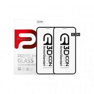 Чохол Icon 3D iPhone 11Pro Max/XS Max Black 2шт (ARM56214-GI3D-BK) Armorstandart