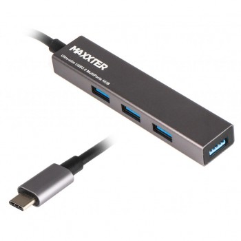 USB-хаб Maxxter HU3С-4P-02