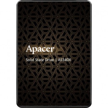SSD 2.5" 240GB Apacer AP240GAS340XC-1,3D NAND, 2.5", SATA 6Gb/s, Швидкість читання, макс. - 550 Mb/s, Швидкість запису, 520 Mb/s
