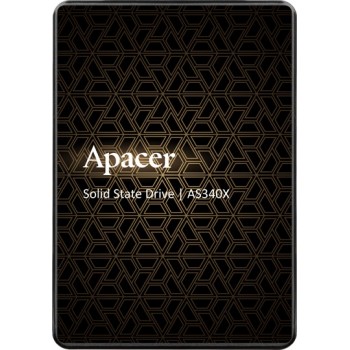 SSD 2.5" 120GB AS340X Apacer AP120GAS340XC-1 AS340X, 120 GB, 3D NAND, 2.5", SATA 6Gb/s, Швидкість читання, макс. - 550 Mb/s