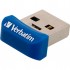флеш USB 64GB Store 'n' Stay NANO Blue USB 3.0 Verbatim (98711)